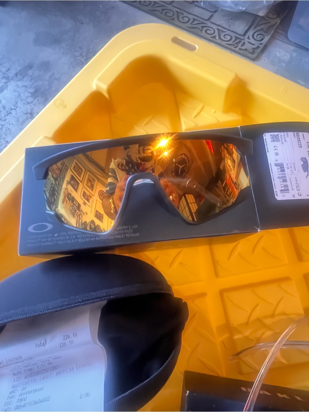 Gold Mirrored VR/AR Protective Visor Oakley sunglasses NEW $229.00. 😎
